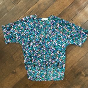 Wayf Sheer Floral spring High Low Top